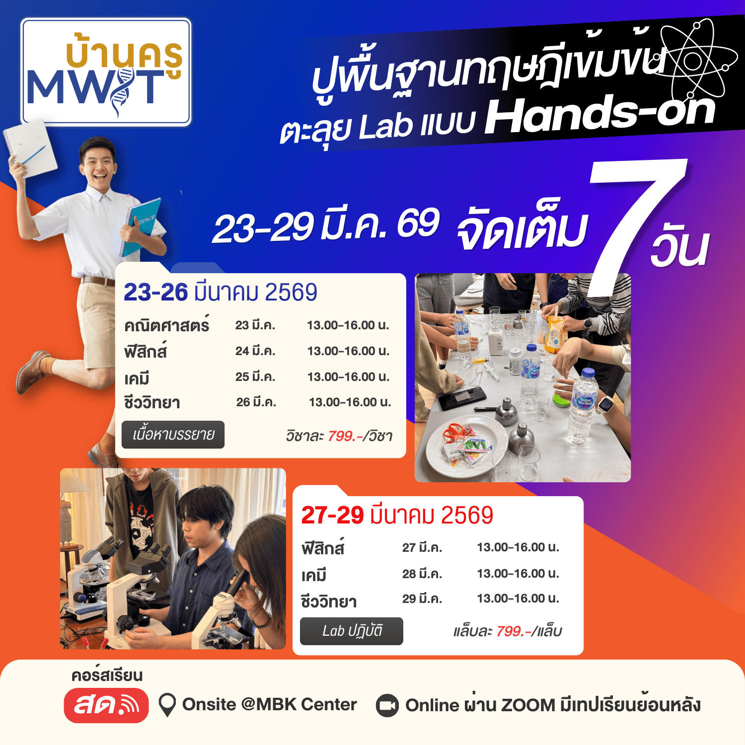 ปูพื้นฐานทฤษฎีเข้มข้น & ตะลุย Lab แบบ Hands-on