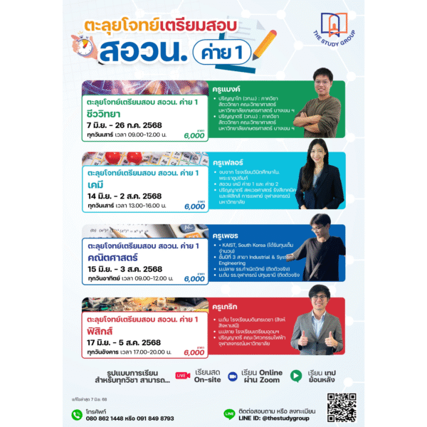 A6814 ตะลุยโจทย์ เตรียมสอบ สอวน.ค่าย1 '68
