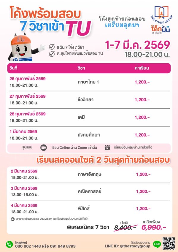 A6810 โค้ง TU สอบเข้า ม.4 เตรียมอุดม [TU89] - Image 2